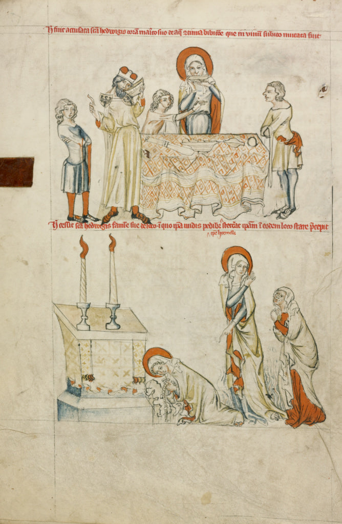 Unknown maker:Saint Hedwig Refusing to Drink Wine; Saint Hed, Poster Print Wall Art