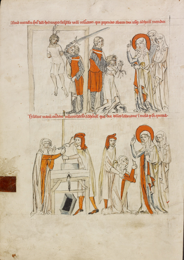 Unknown maker:Saint Hedwig Rescuing a Man from Hanging; Sain, Poster Print Wall Art