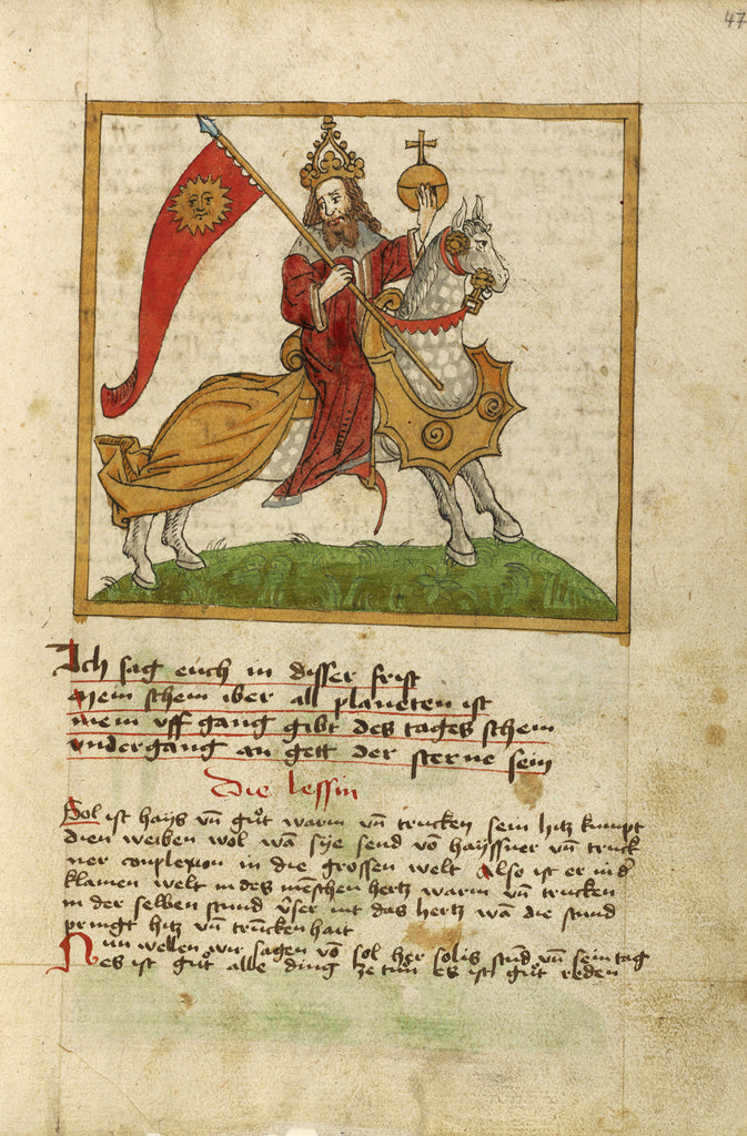 Unknown:The Sun Represented as an Emperor on Horseback, Poster Print Wall Art
