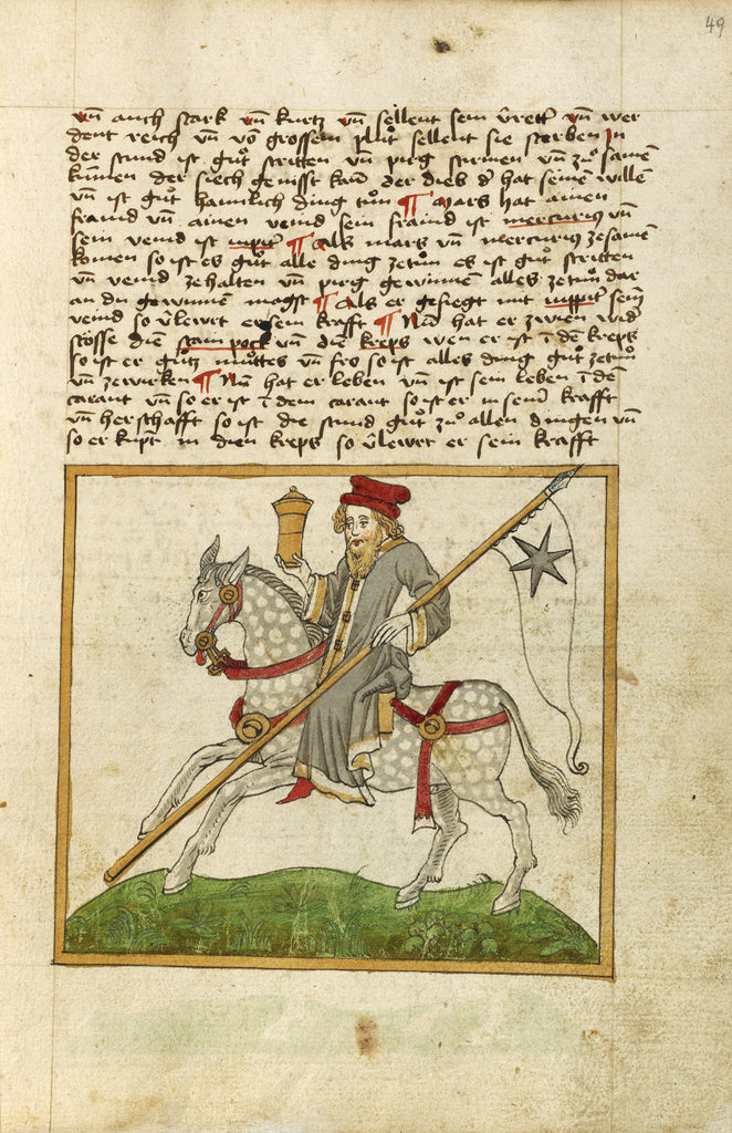 Unknown:The Planet Mercury as a Doctor on Horseback, Poster Print Wall Art