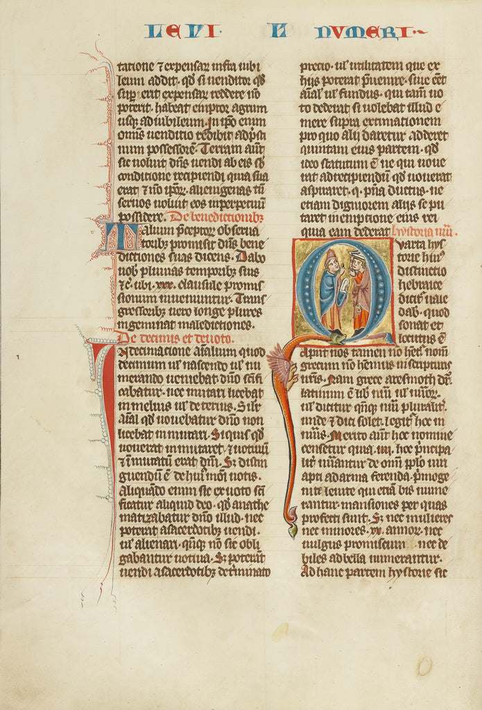Unknown:Initial Q: Moses with the Tablets of the Law and Two, Poster Print Wall Art