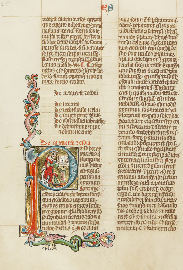 Unknown:Initial P: Esdras, Poster Print Wall Art
