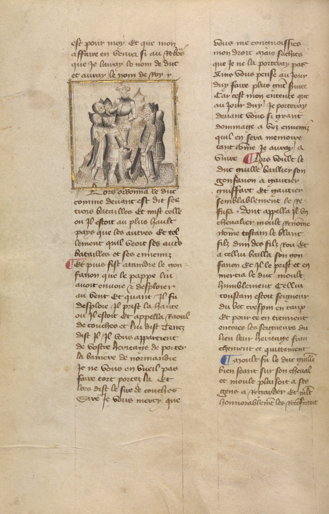 Unknown:Preparations before the Battle of Hastings, Poster Print Wall Art