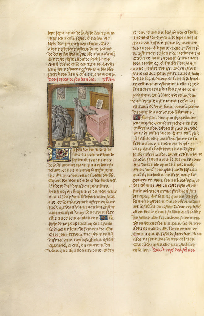 Unknown:The High Priest Sacrificing a Lamb, Poster Print Wall Art