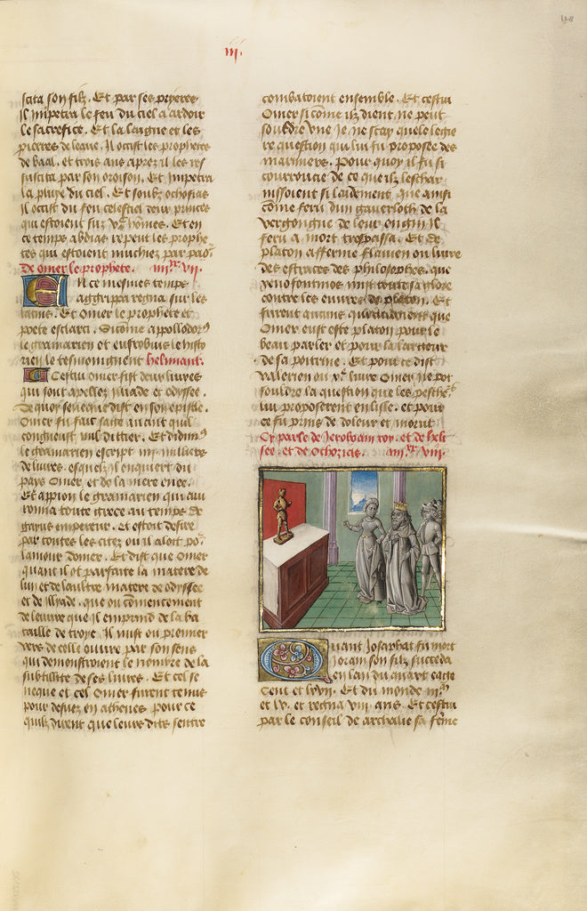 Unknown:King Jeroboam before an Altar, Poster Print Wall Art