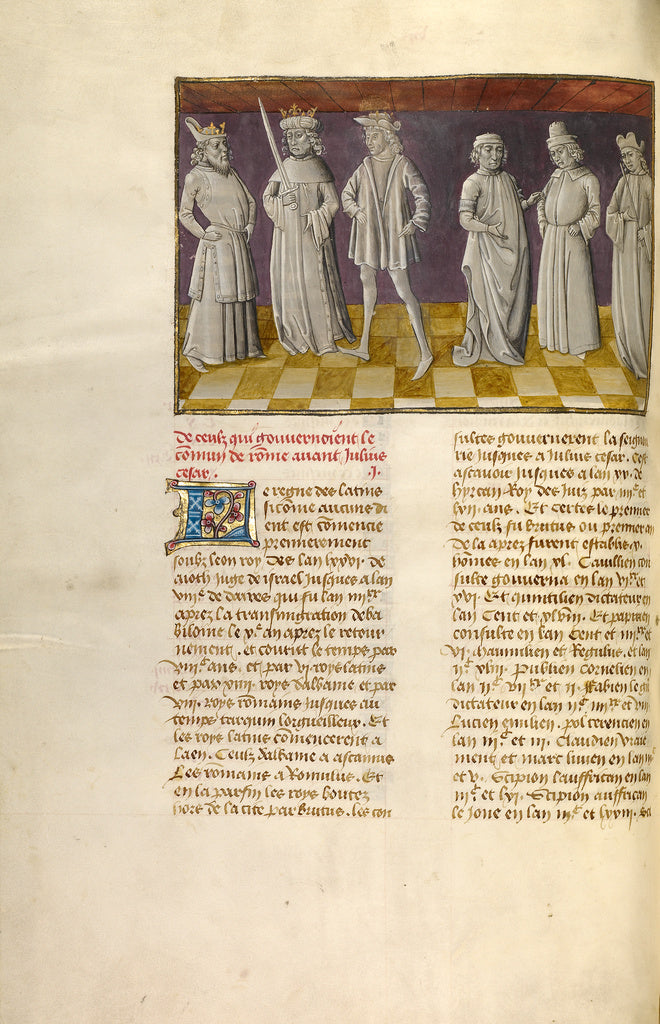 Unknown:The Six Predecessors of Julius Caesar, Poster Print Wall Art
