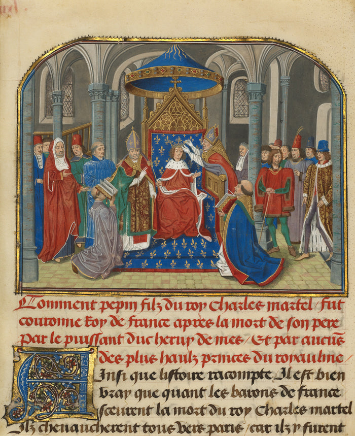 Loyset Liédet:The Coronation of Pepin,16x12