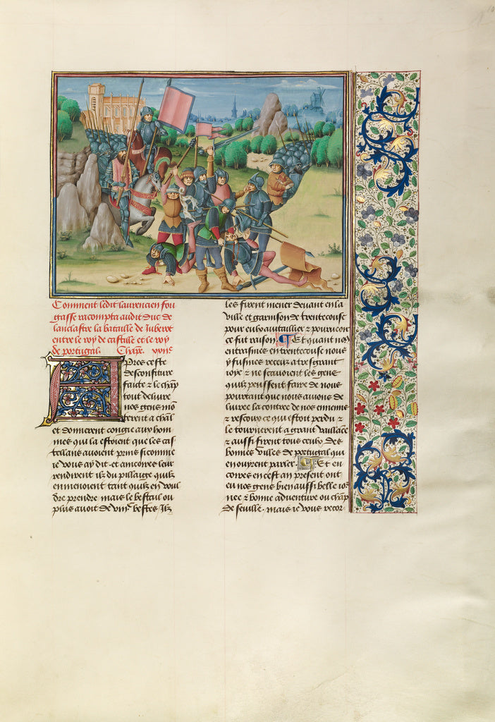 Master of the Soane Josephus:The Battle of Aljubarrota,16x12"(A3)Poster