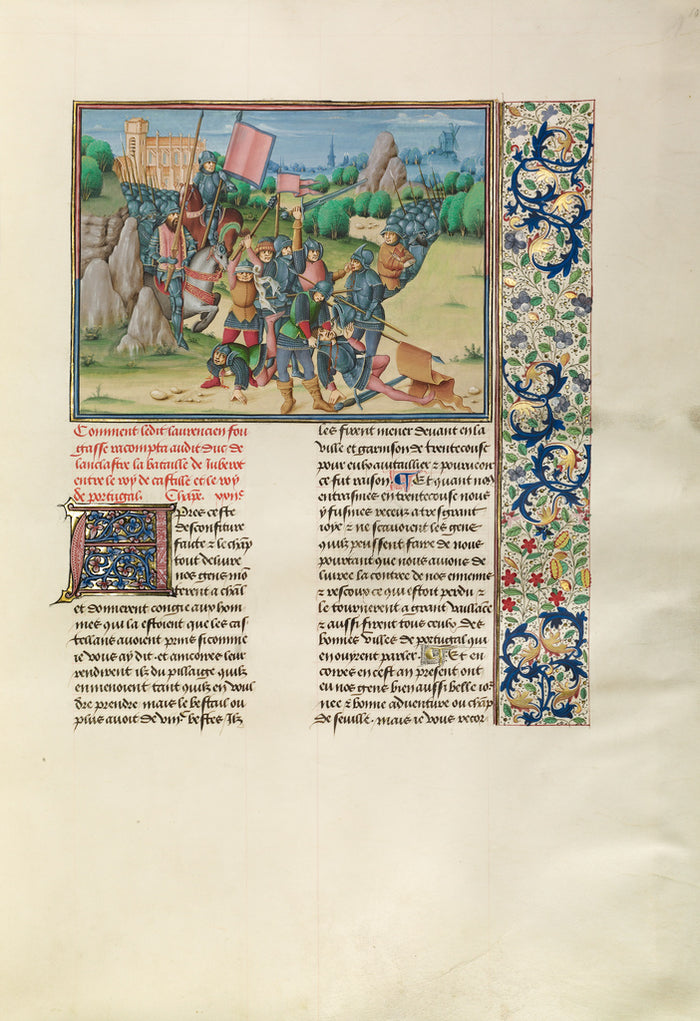 Master of the Soane Josephus:The Battle of Aljubarrota,16x12
