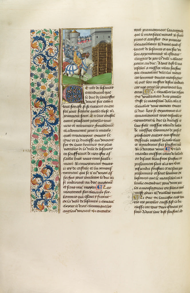 Unknown:John of Gaunt Advancing against Betanzos, Poster Print Wall Art
