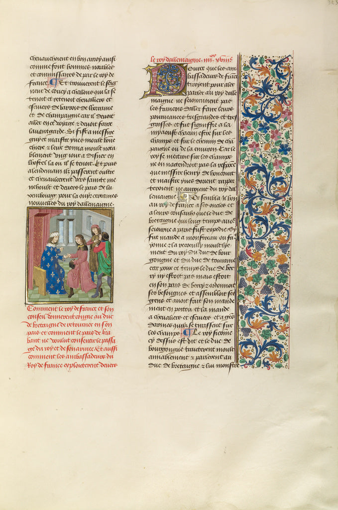 Unknown:The King of France Sending a Messenger to the German, Poster Print Wall Art