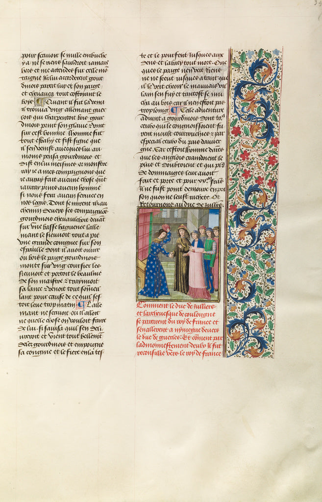 Master of the Copenhagen Caesar:The Duke of Jülich and the , Poster Print Wall Art