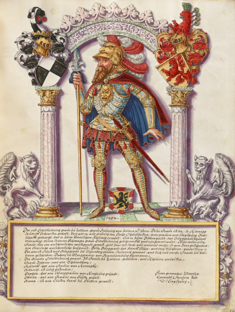 Jörg Ziegler:Eitelfriedrich I Hohenzollern,16x12"(A3)Poster