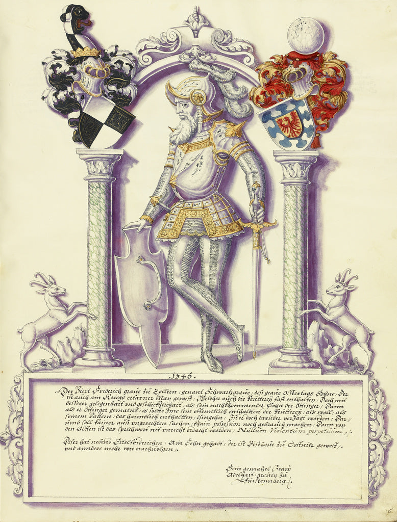 Jörg Ziegler:Friedrich IV Hohenzollern,16x12"(A3)Poster