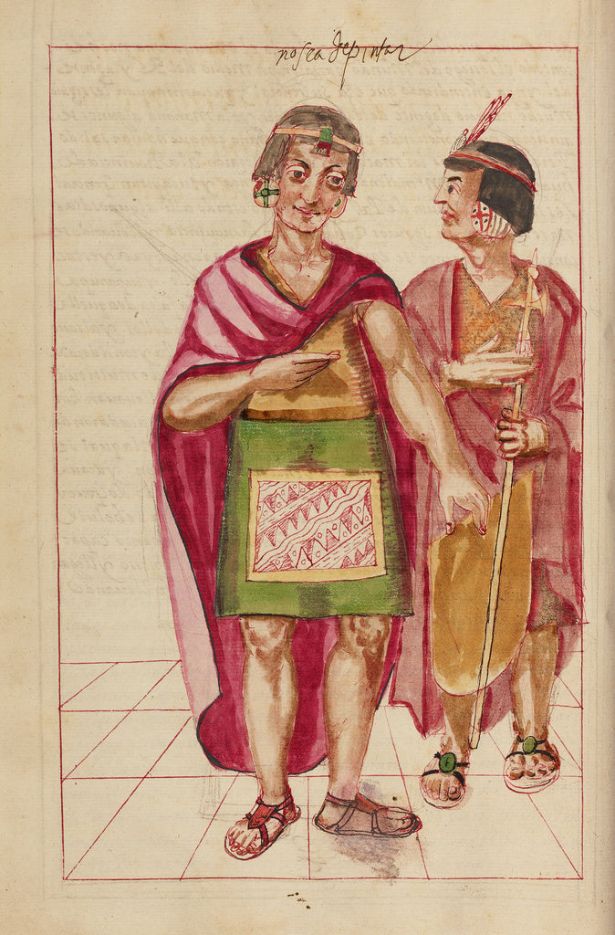 Unknown:Pachacuti Inca Yupanqui and Capac Yupanqui, Poster Print Wall Art