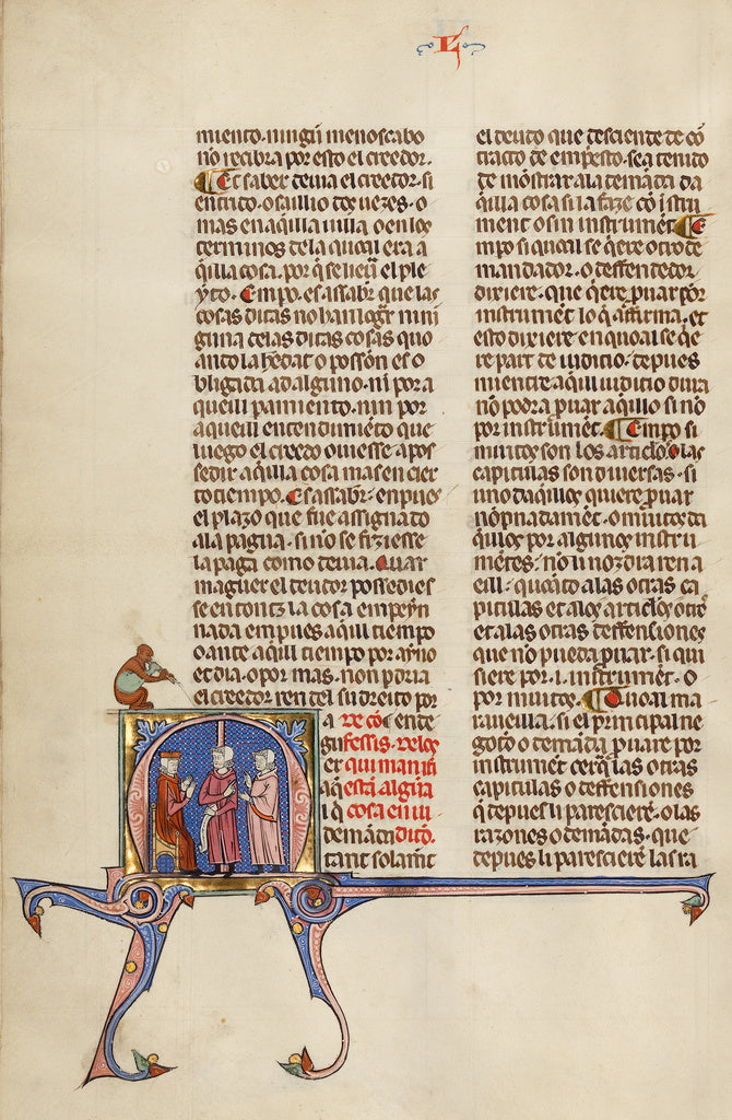 Michael Lupi de ÇandiuUnknown:Initial M: Two Men before a J, Poster Print Wall Art