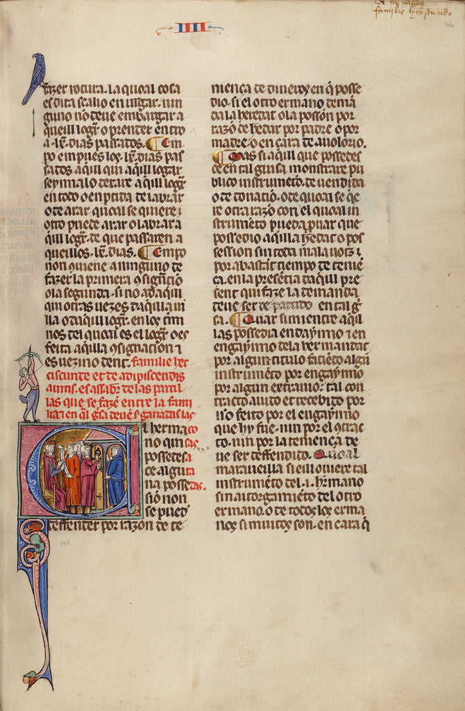 Michael Lupi de ÇandiuUnknown:Initial E: Two Men before a J, Poster Print Wall Art
