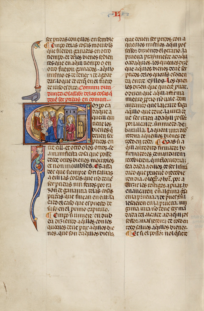 Michael Lupi de ÇandiuUnknown:Initial E: Three Men before a, Poster Print Wall Art