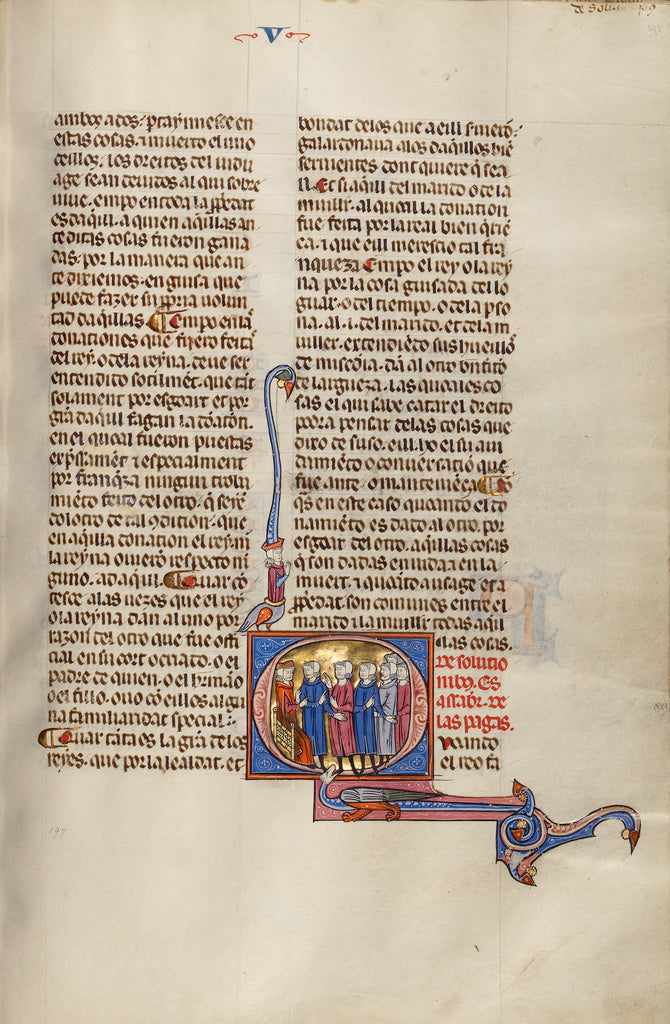 Michael Lupi de ÇandiuUnknown:Initial Q: Six Men before a J, Poster Print Wall Art