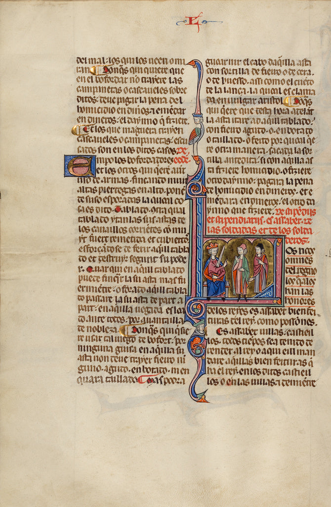 Michael Lupi de ÇandiuUnknown:Initial L: Two Men before a K, Poster Print Wall Art