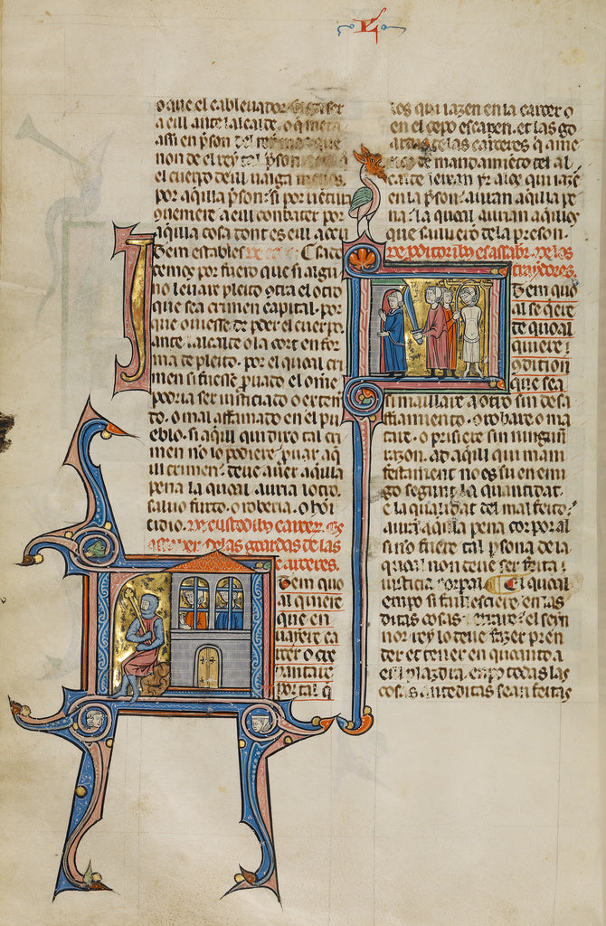 Michael Lupi de ÇandiuUnknown:Initial I: Two Men in Prisons, Poster Print Wall Art