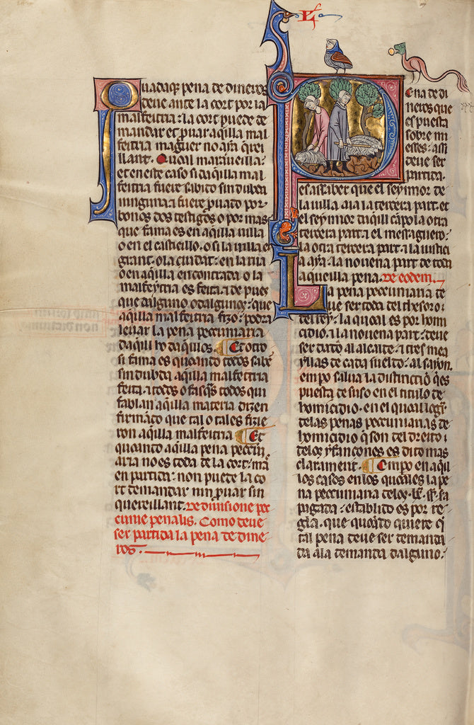 Michael Lupi de ÇandiuUnknown:Initial P: Two Shepherds, Poster Print Wall Art