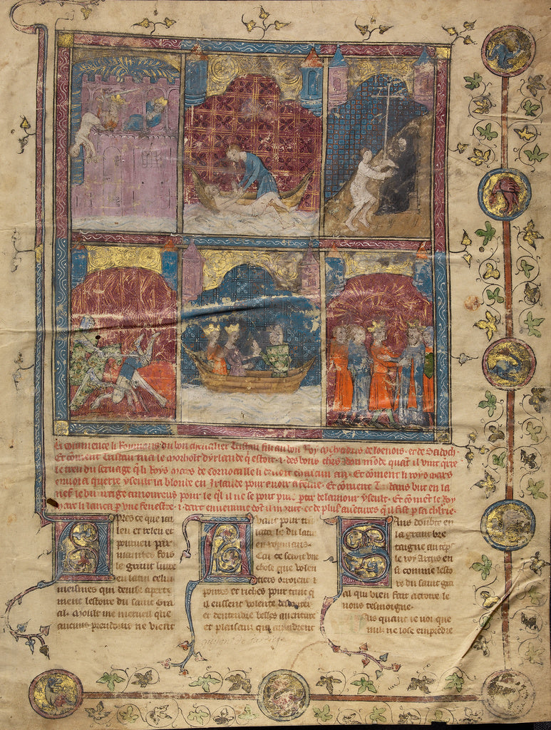Unknown:King Pelias Throwing King Tanor in the Sea; King Tan, Poster Print Wall Art