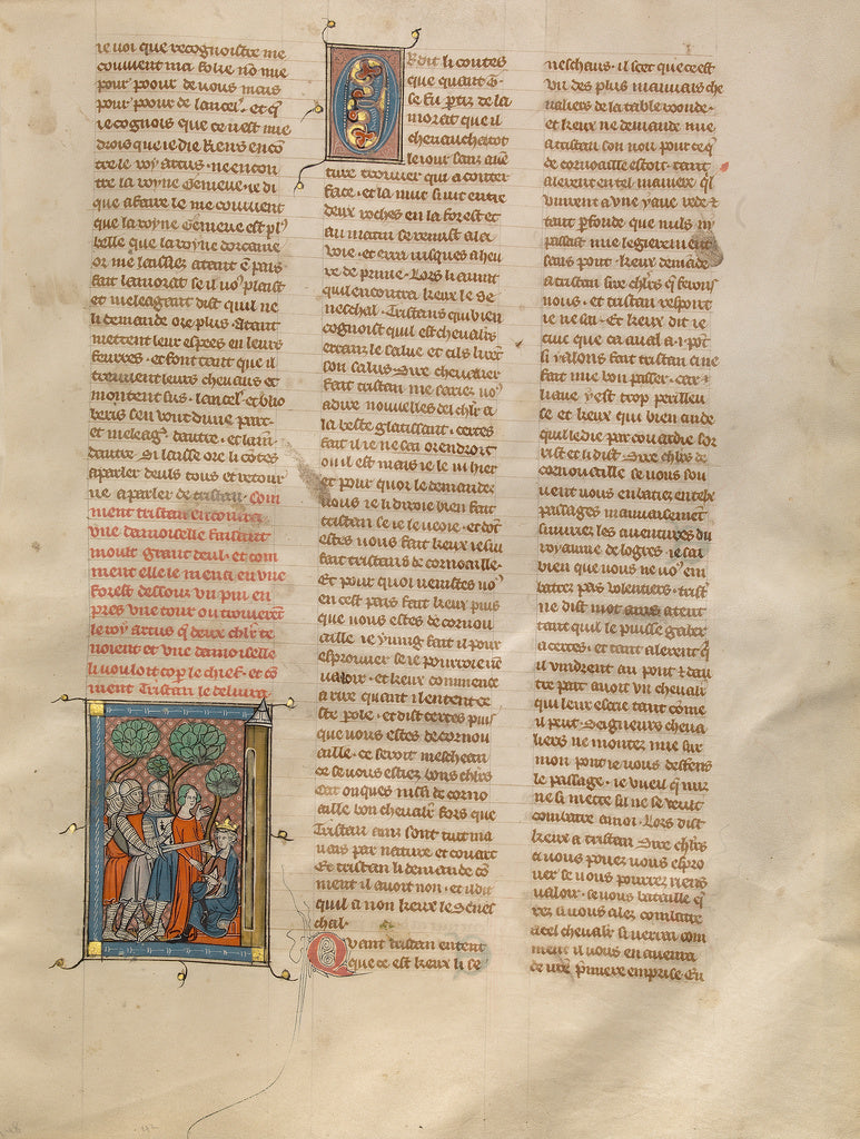 Unknown:Tristan Rescuing King Arthur, Poster Print Wall Art