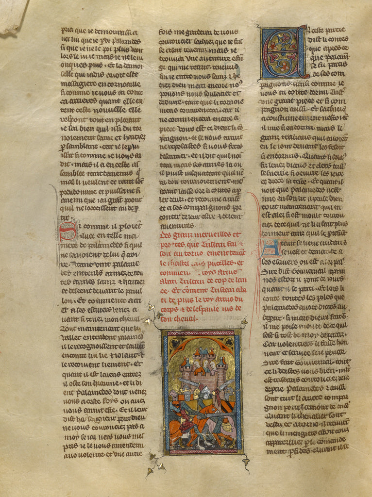 Unknown:The Tournament before the Castle of Pucelles, Poster Print Wall Art