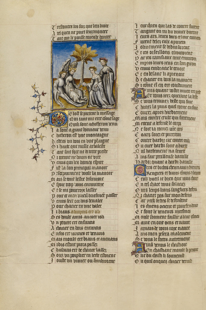 Unknown:Two Messengers from the God of Love Delivering a Let, Poster Print Wall Art