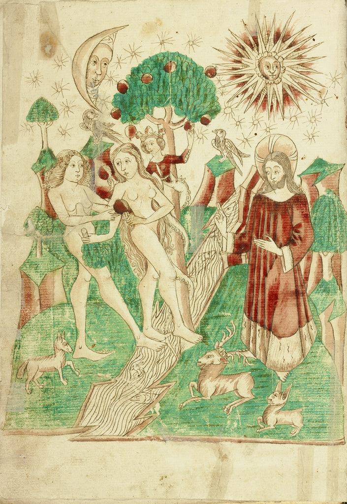 Hans SchillingFollower of:The Garden of Eden and Adam and Ev, Poster Print Wall Art