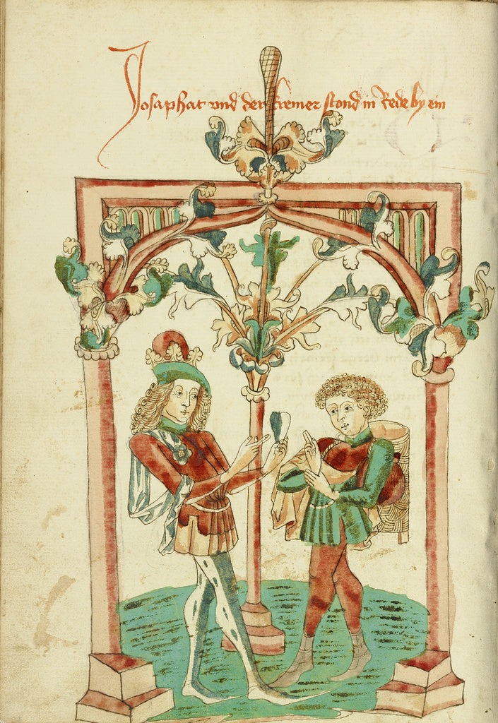 Hans SchillingFollower of:Josaphat Speaking to the Merchant , Poster Print Wall Art