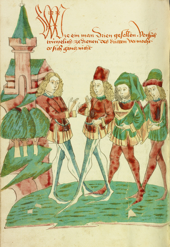 Hans SchillingFollower of:A Servant before Three Lords, Poster Print Wall Art