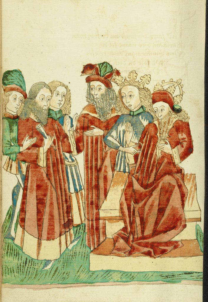 Hans SchillingFollower of:The Scholars before King Avenir an, Poster Print Wall Art