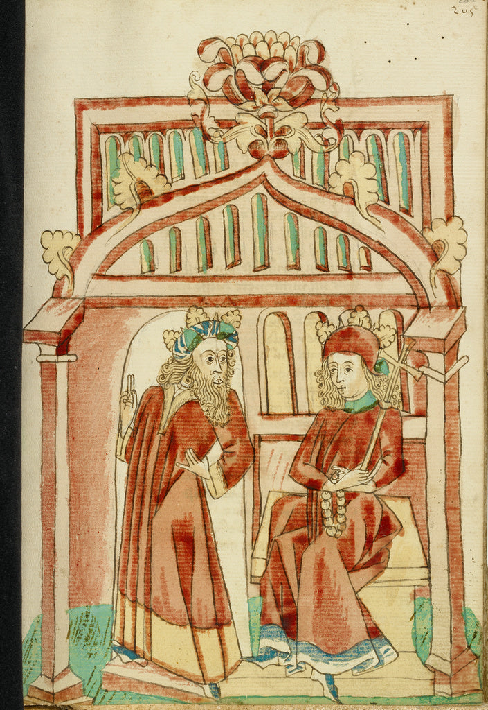 Hans SchillingFollower of:King Avenir Leaving the Enthroned , Poster Print Wall Art