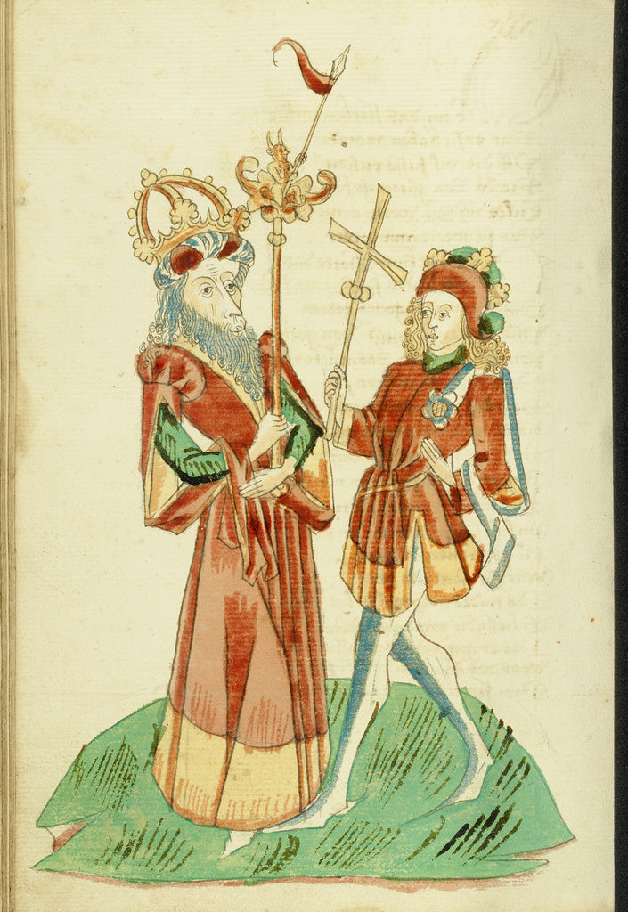 Hans SchillingFollower of:King Avenir and Josaphat, Poster Print Wall Art