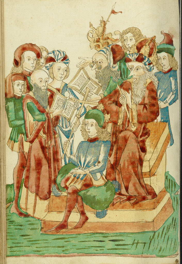Hans SchillingFollower of:Pagan and Christian Scholars Debat, Poster Print Wall Art