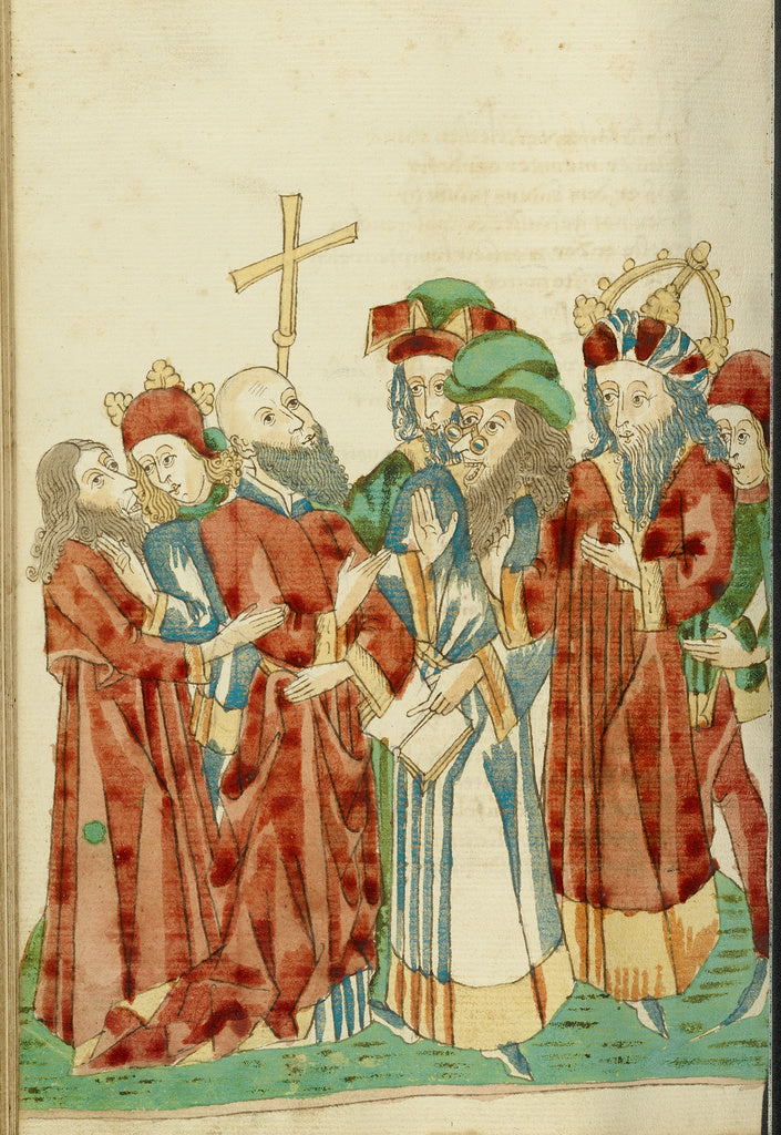 Hans SchillingFollower of:King Avenir and Josaphat amid the , Poster Print Wall Art