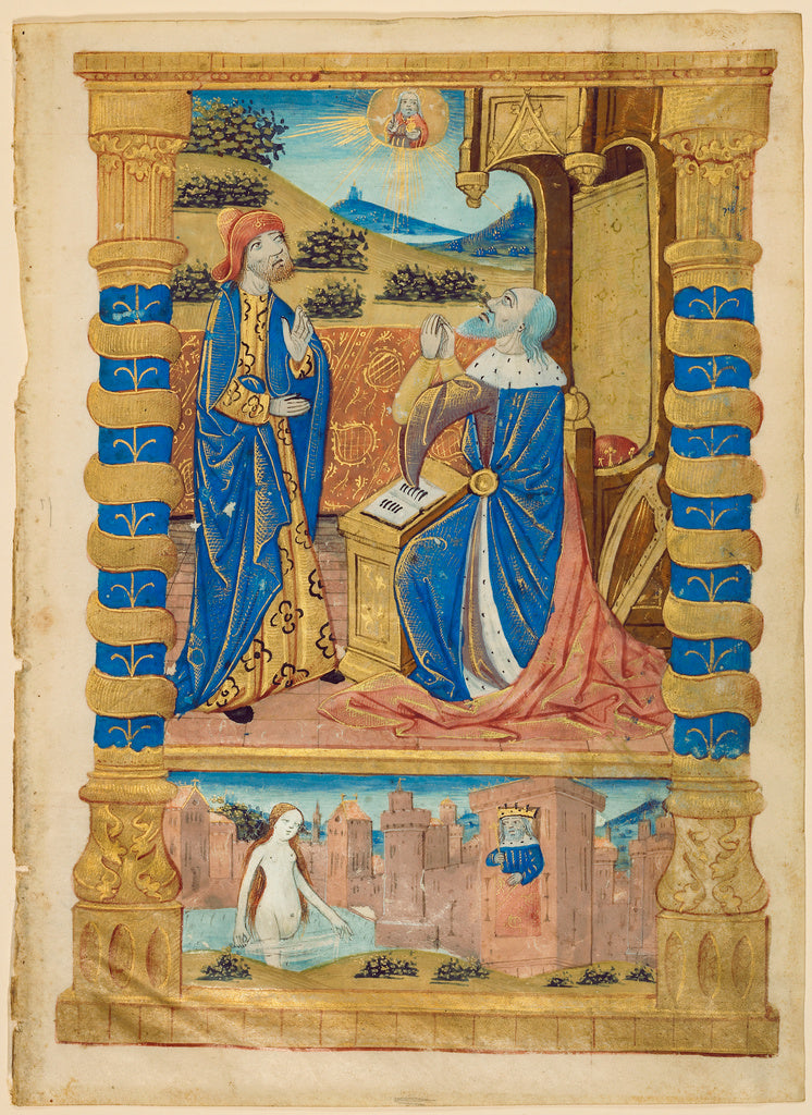 Unknown:Leaf from a Book of Hours, Poster Print Wall Art