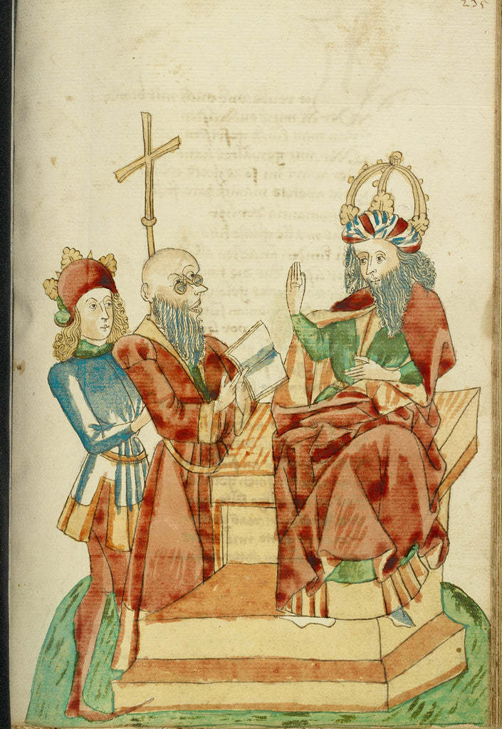 Hans SchillingFollower of:King Avenir Speaks to a Pagan Scho, Poster Print Wall Art