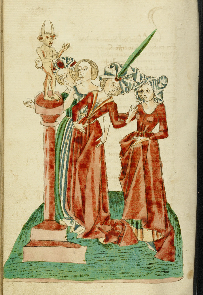 Hans SchillingFollower of:Four Women Before an Idol, Poster Print Wall Art