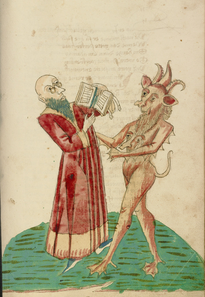 Hans SchillingFollower of:Theodas with the Book of Magic and, Poster Print Wall Art