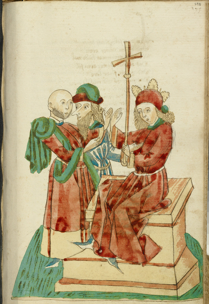 Hans SchillingFollower of:Theodas and Another Man Before the, Poster Print Wall Art