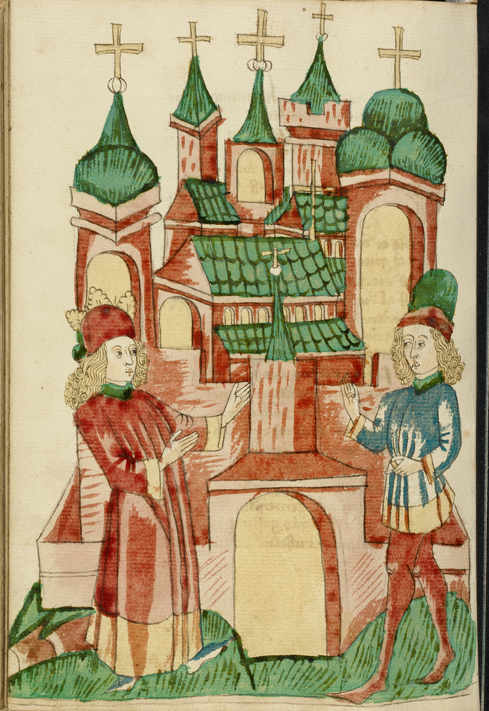 Hans SchillingFollower of:Josaphat has Crosses Erected on th, Poster Print Wall Art