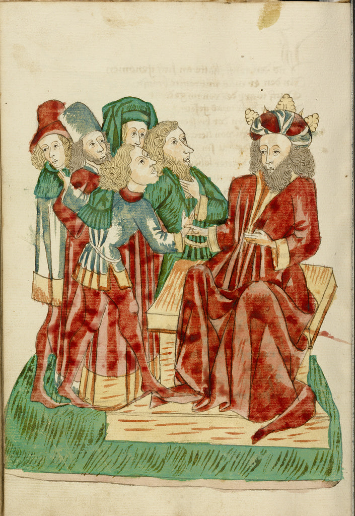 Hans SchillingFollower of:King Avenir Converses with his Cou, Poster Print Wall Art