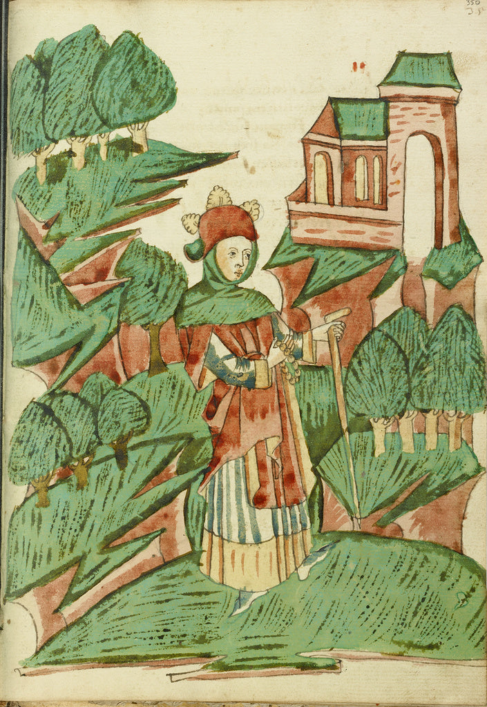 Hans SchillingFollower of:Josaphat as a Pilgrim, Poster Print Wall Art