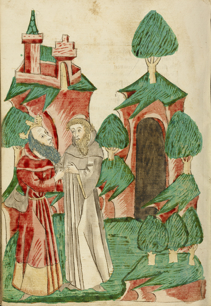 Hans SchillingFollower of:The Aged Josaphat Meets Barlaam, Poster Print Wall Art