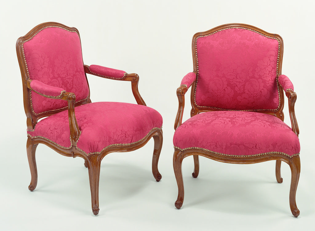 Nicolas-Quinibert Foliot:Pair of Armchairs, Poster Print Wall Art