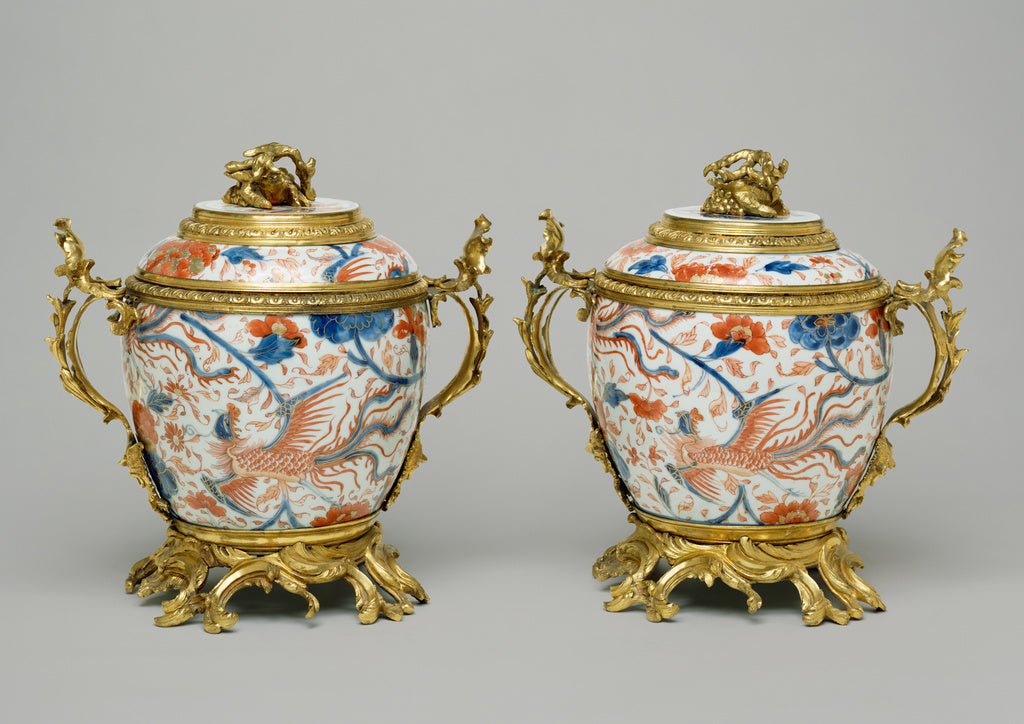 Unknown:Pair of Lidded Jars, Poster Print Wall Art