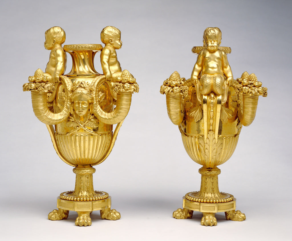 Pierre GouthièreAttributed to:Pair of Candelabra, Poster Print Wall Art